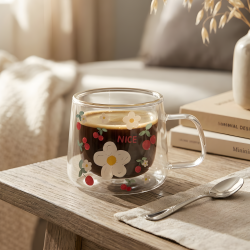 Double Wall Glass Mug